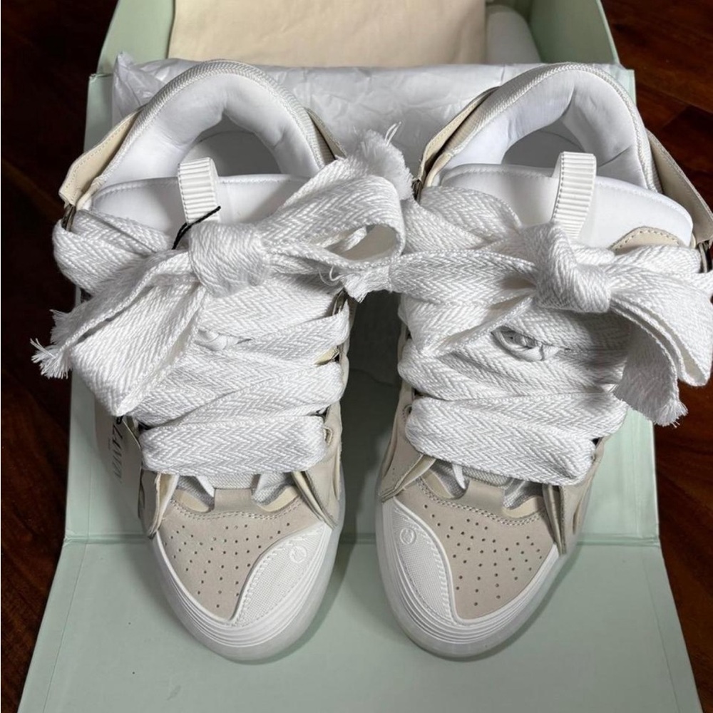 Lanvin White and Cream Men's Shoes